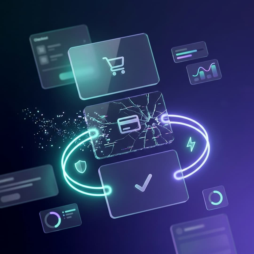 Telegram abandoned checkout recovery flow showing cart, payment, and confirmation